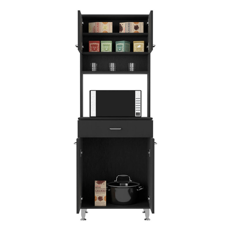 Chevella 169cm Kitchen Pantry, Black