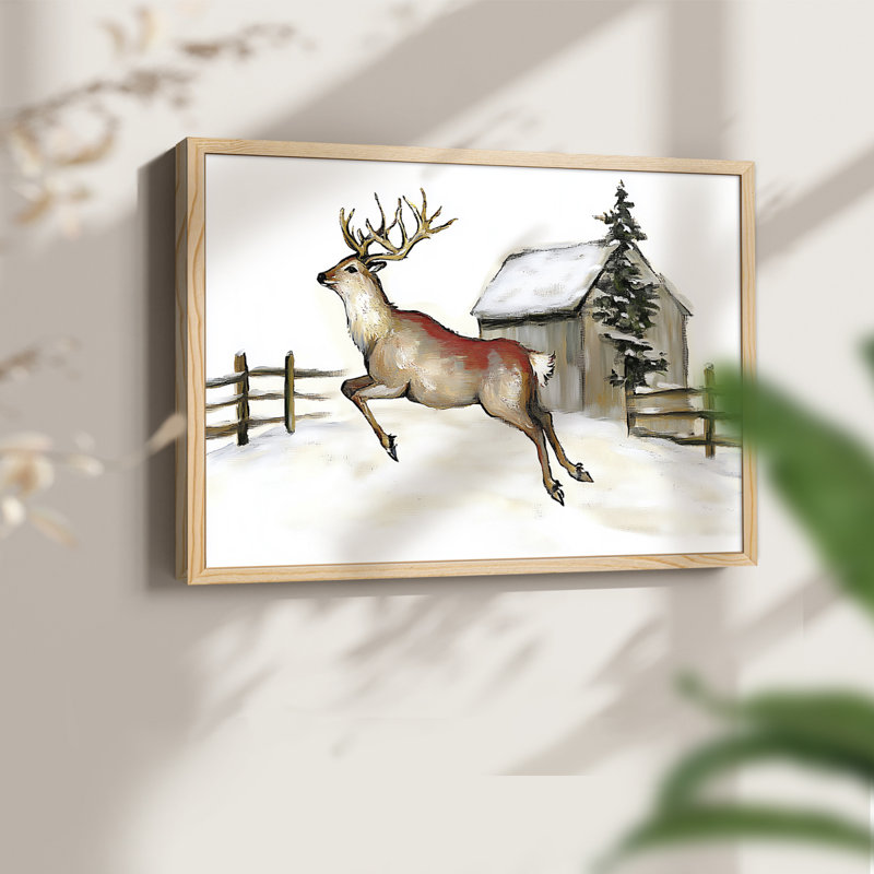 Chirstmas Art-DCCCXXV -Framed Print - Restickable, H 16 po x l 20 po, Naturel