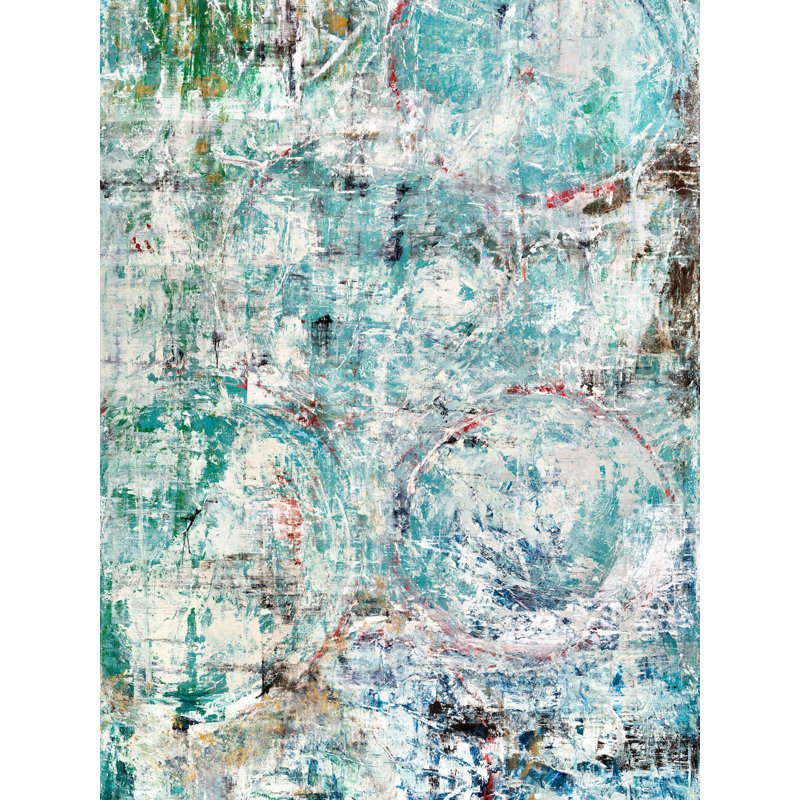 Big Green On Giclee Canvas Hand Embellished Art, 48" H x 36" W x 1.5" D, Wrapped Canvas