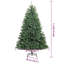 Artificial Hinged Christmas Tree Green PVC and Metal-2145397543