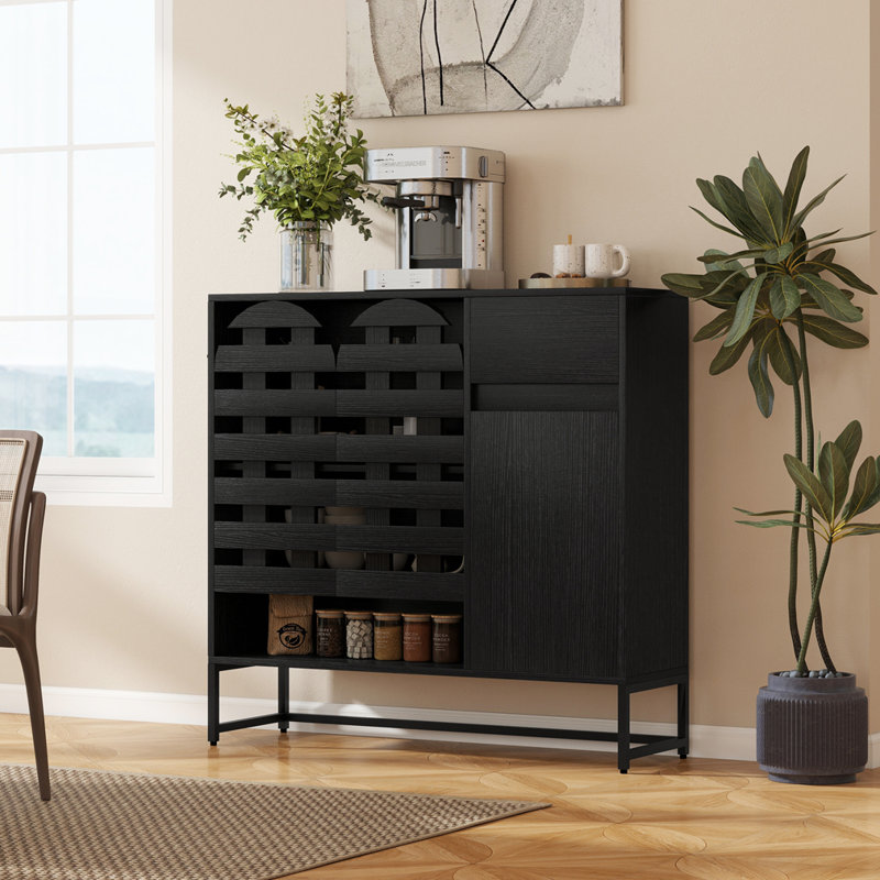 Buffet Cabinet With Storage, Black