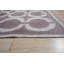 Tapis en laine et soie à motif géométrique en laine nouée à la main brun opulent Kira