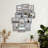12 Opening Distressed Grey Collage Picture Frame