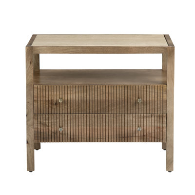 Table d'appoint rectangulaire en bois brun