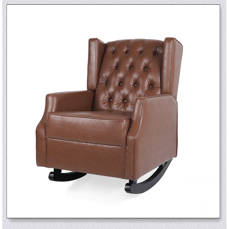 ROCKING CHAIR Solid base frame, comfortable, durable, beautiful, Light Brown
