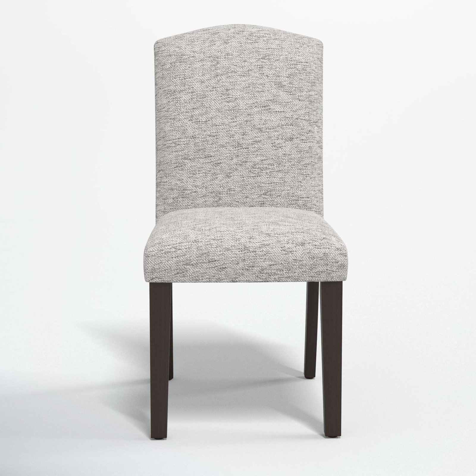 Estrela Upholstered Dining Chair, Milsap Spray Sustain® Tweed, Espresso