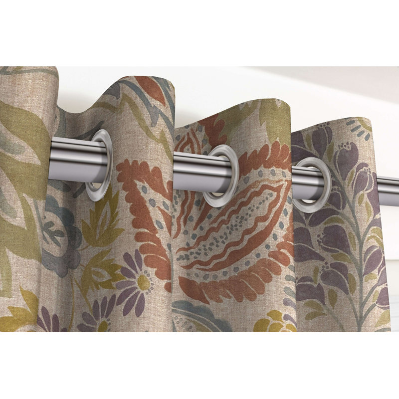 Gastonia Polyester Room Darkening Curtain Pair, Width  228 x Drop  228 cm
