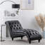 Tufted  Armless Chaise Lounge-868724560