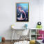 Cadre flottant Aurelia Mermaid & Fish, design par Rachel Anderson-681884966-681884989