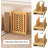 Bread Slicer Bamboo Wood With Crumb Tray Adjustable Bread Slicing Guide Foldable Compact Cutting Board Easily Cut Homemade Cake Bread