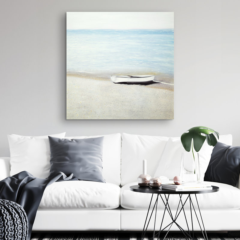 Along the sea - 32"x32" art on canvas