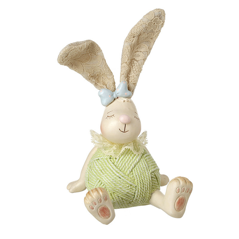 Sitting Polyresin Rabbit