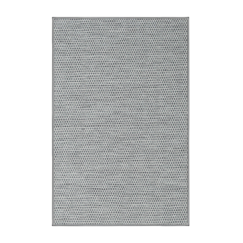 Tapis gris zone contemporaine Husted, Rectangle 5 pi x 7 pi