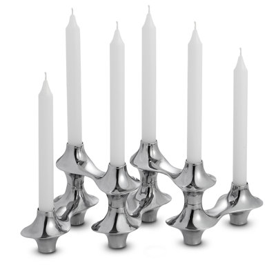 Nambe Cortina Hinged Candelabra
