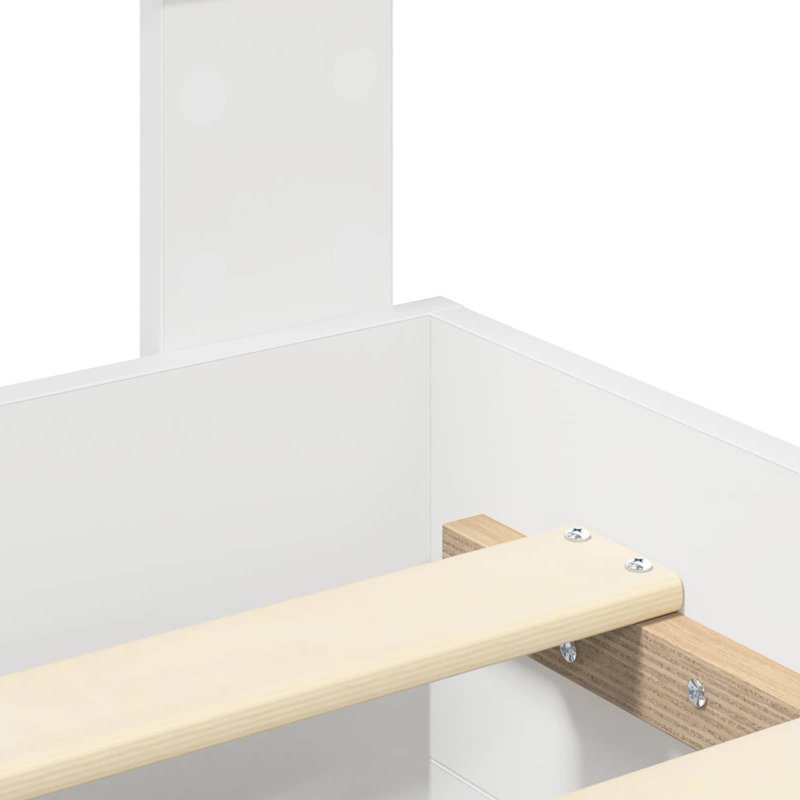 Bed, European Double (140 x 200 cm), White