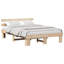 Bed Frame With Headboard Solid Wood Pine-1574490359-1574490357