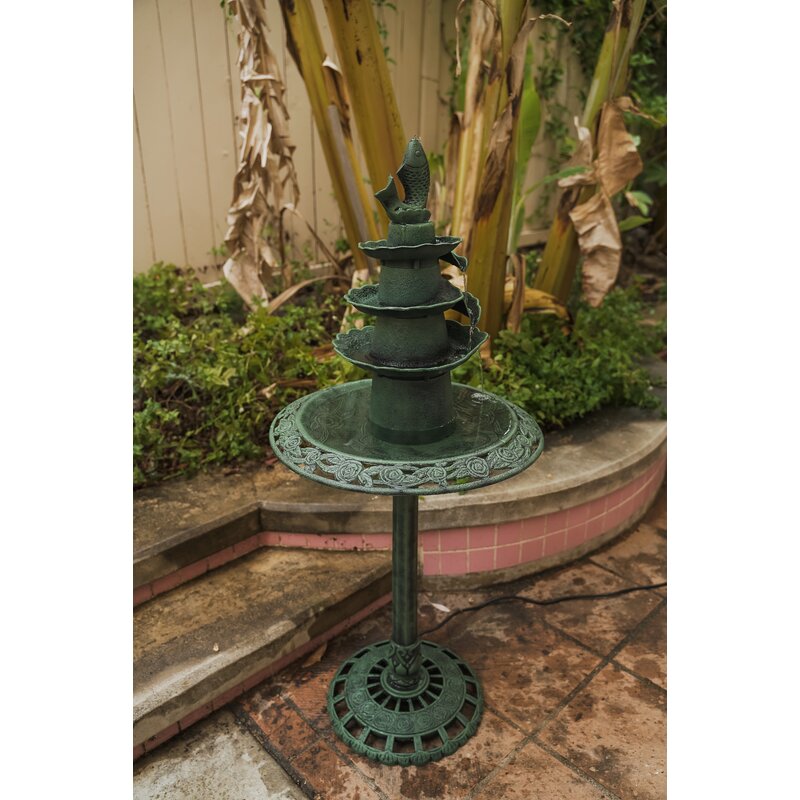 Fleur De Lis Living Aicha Plastic / Acrylic Birdbath | Wayfair