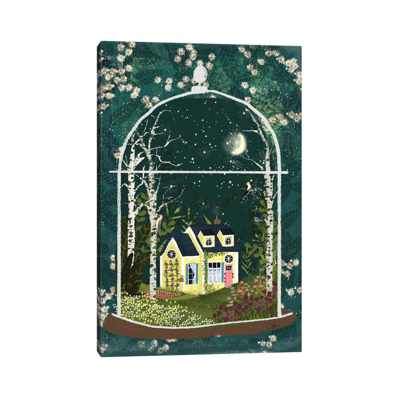 Terrarium III par Joy Laforme - Toile tendue avec châssis sur toile tendue, H 60 po x l 40po x P 1,5 po