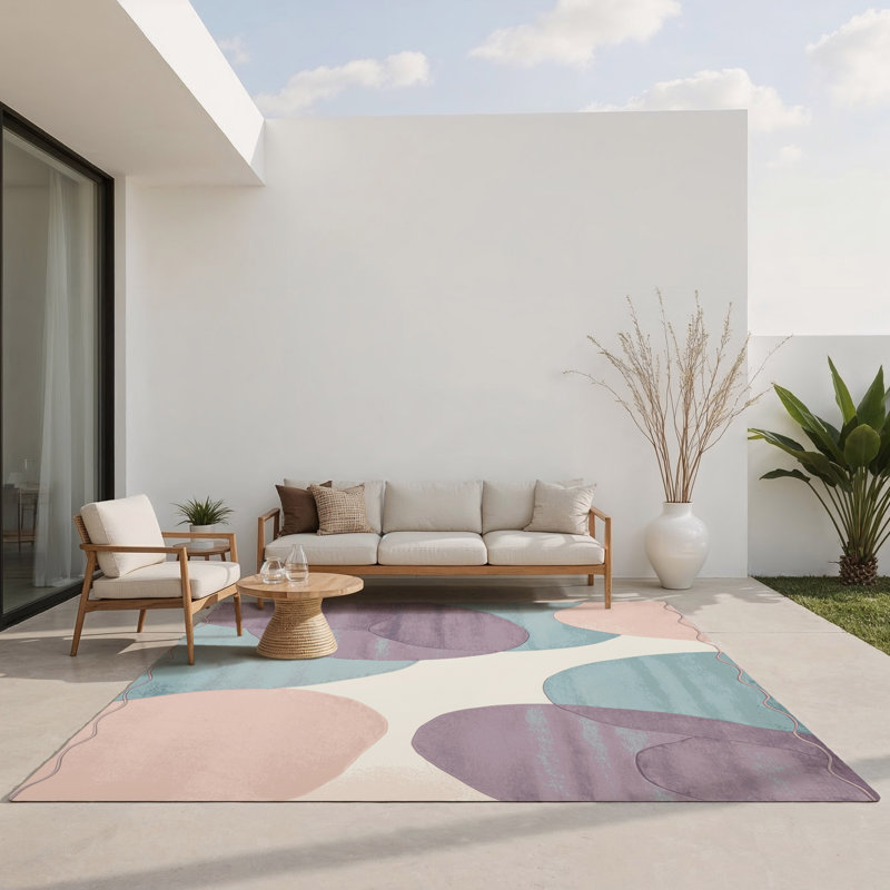Tapis intérieur et extérieur Seaside Glow, Rectangle 4pi x 6 pi