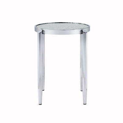 Ludbert Mirrored Glass Top End Table
