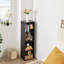 Danske 4-Tier Bookcase, Modern Storage Cabinet with Height Difference Shelves for Standard Textbooks, 5 Cubes, Vertical or Horizontal, Easy Assembly-1321755756