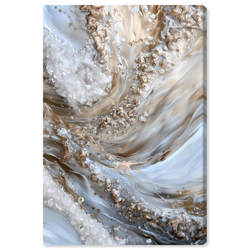 «Effervescent Earth III Canvas Elegant Abstracts» par Art Remedy, H 30 po x l 20 po, Toile tendue avec châssis