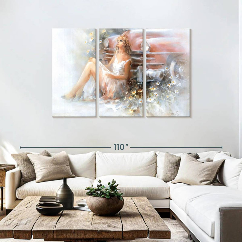 Leisha Relax Alone, 48" H x 74" W