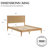 Besan Solid Wood Headboard Bed Frame-121839104-121839101