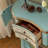 American semi-circular storage arch accent cabinet