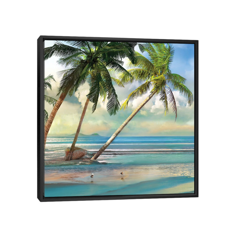 «A Found Paradise III» par Mike Calascibetta - impression d'art graphique, H 26 po x l 26 po x P 1,5 po, Pas de tapis
