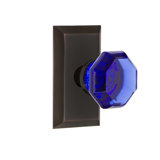 Studio Plate with Waldorf Cobalt Door Knob