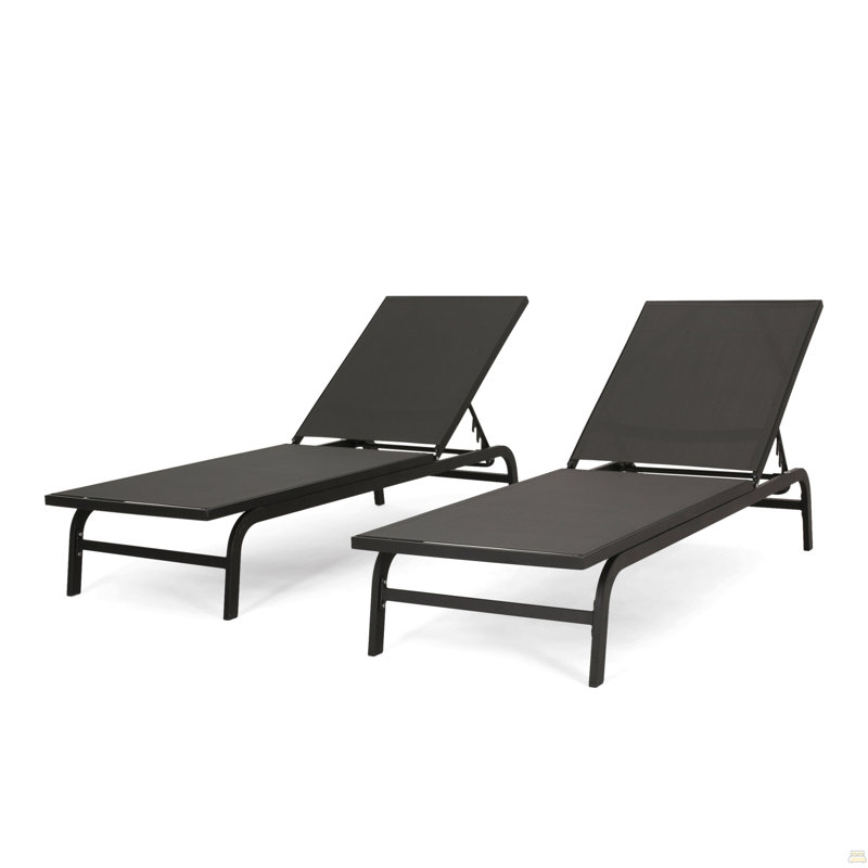 Finn Chaise Lounge, Dark Gray, Dark Gray
