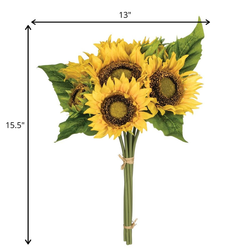 Buisson de tournesol attaché