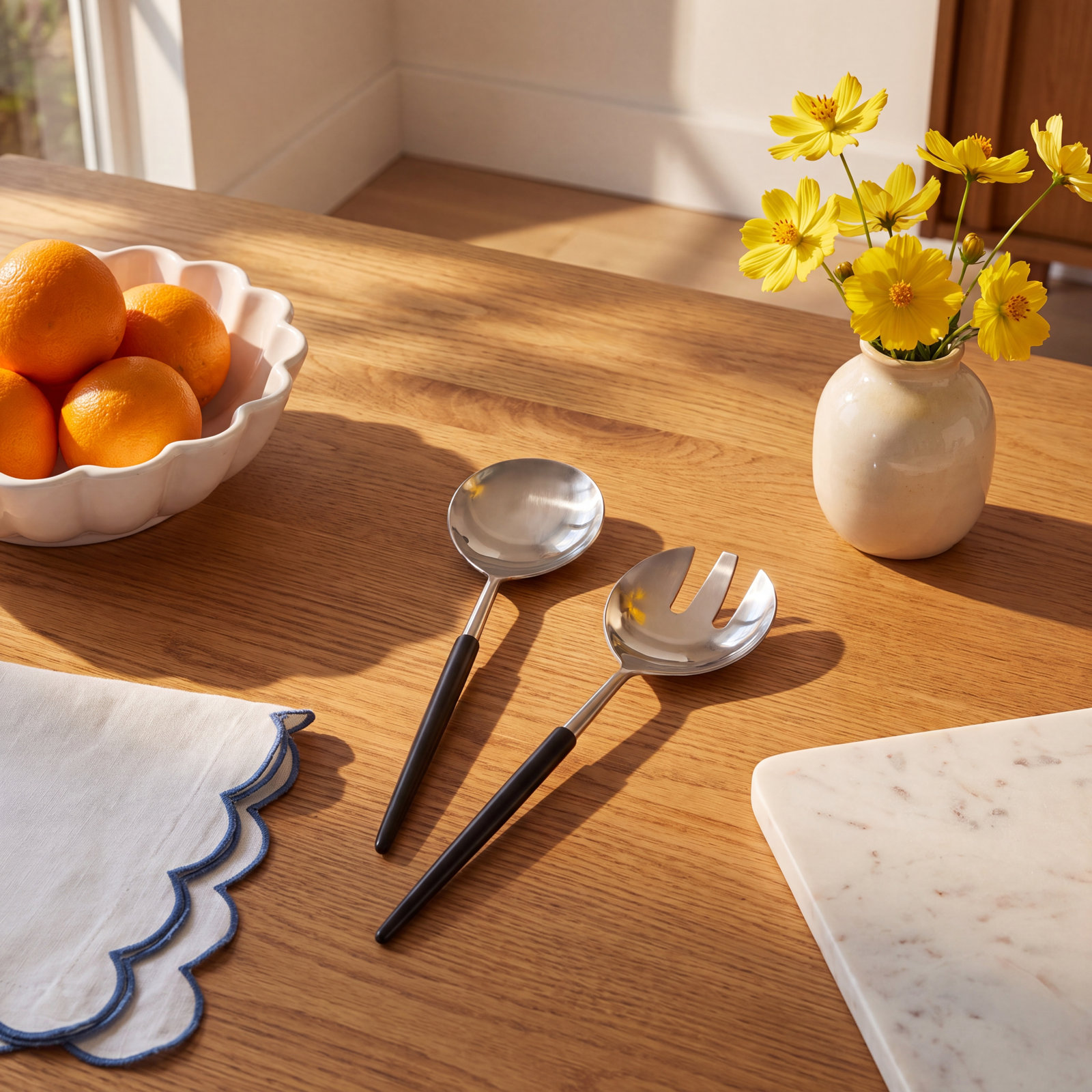 Glynn Stainless Steel Salad Servers