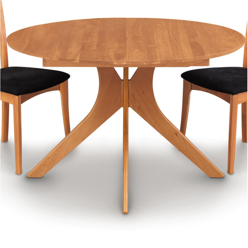 Audrey Round Extension Table, Natural Cherry, 48" L x 48" W