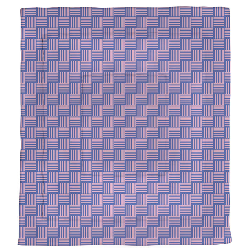 Édredon réversible en microfibre Dana Strider, Édredon grand, Floral rose / bleu