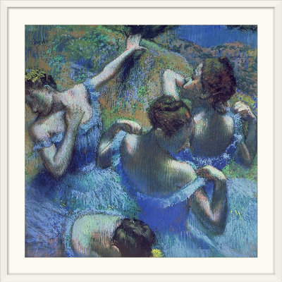 «Blue Dancers, c.1899» par Edgar Degas, reproduction d'art