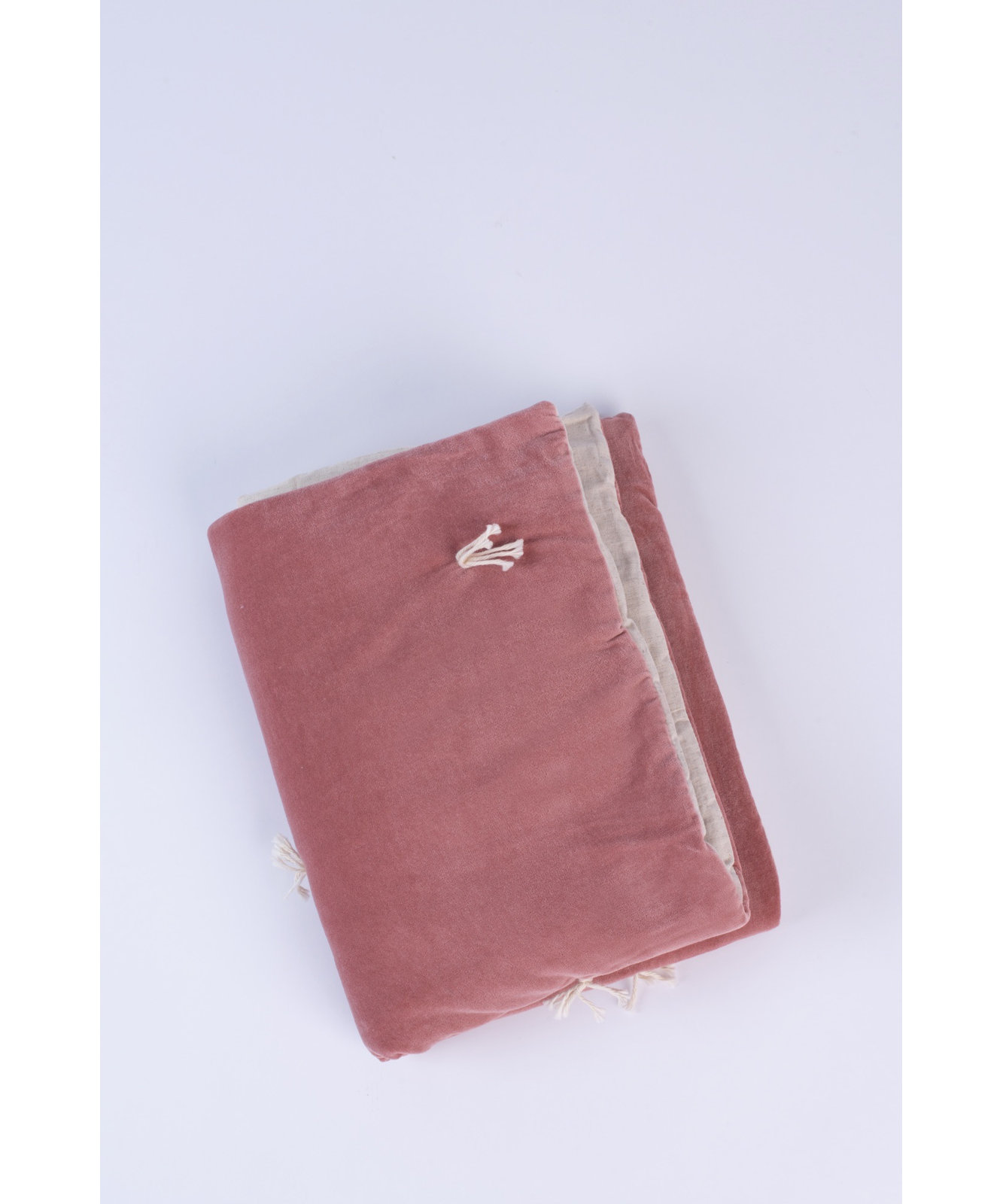 Geoff Velvet Quilt Set, Blush, Twin Quilt