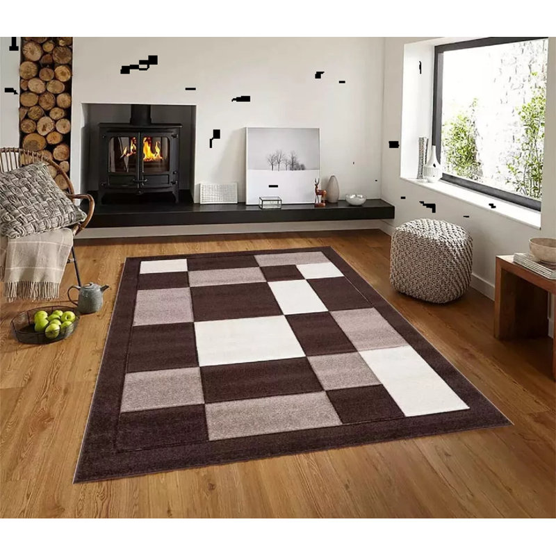 Geometric Area Rug, Rectangle 200 x 290 cm