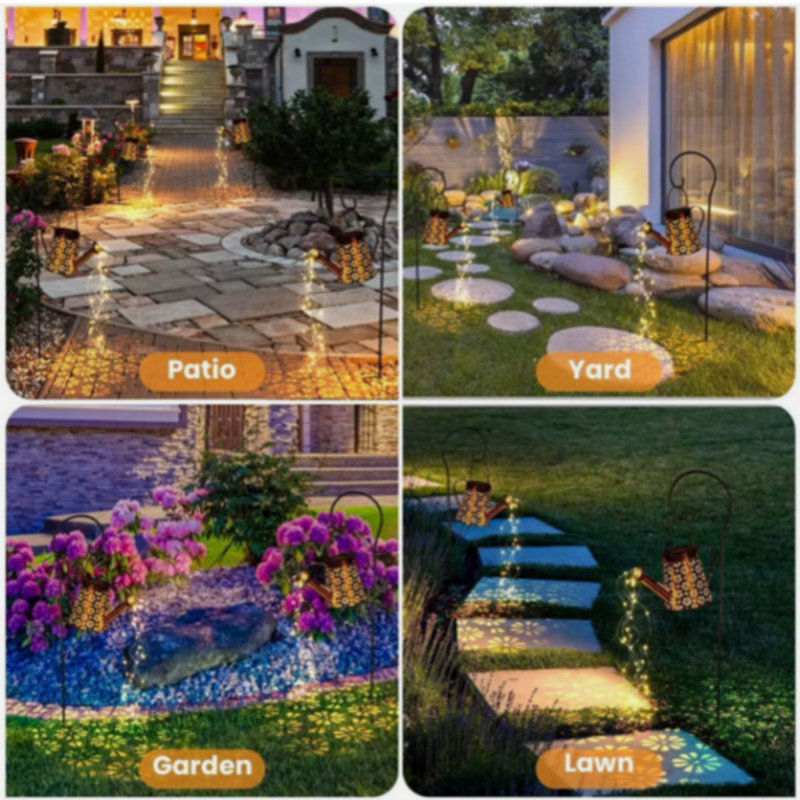 Natural Solar Powered Integrated LED Iron Pathway Light
