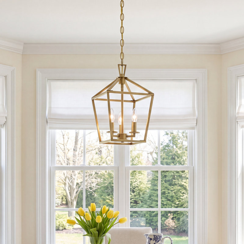 Hastings 3-Light Chandelier, Warm Brass