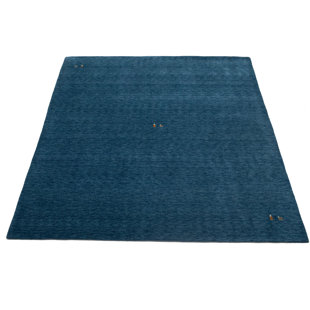 No-Shedding Hand Loomed Gabbeh Rug, 100% Wool, Solid Color, Fade & Stain Resistant, Durable