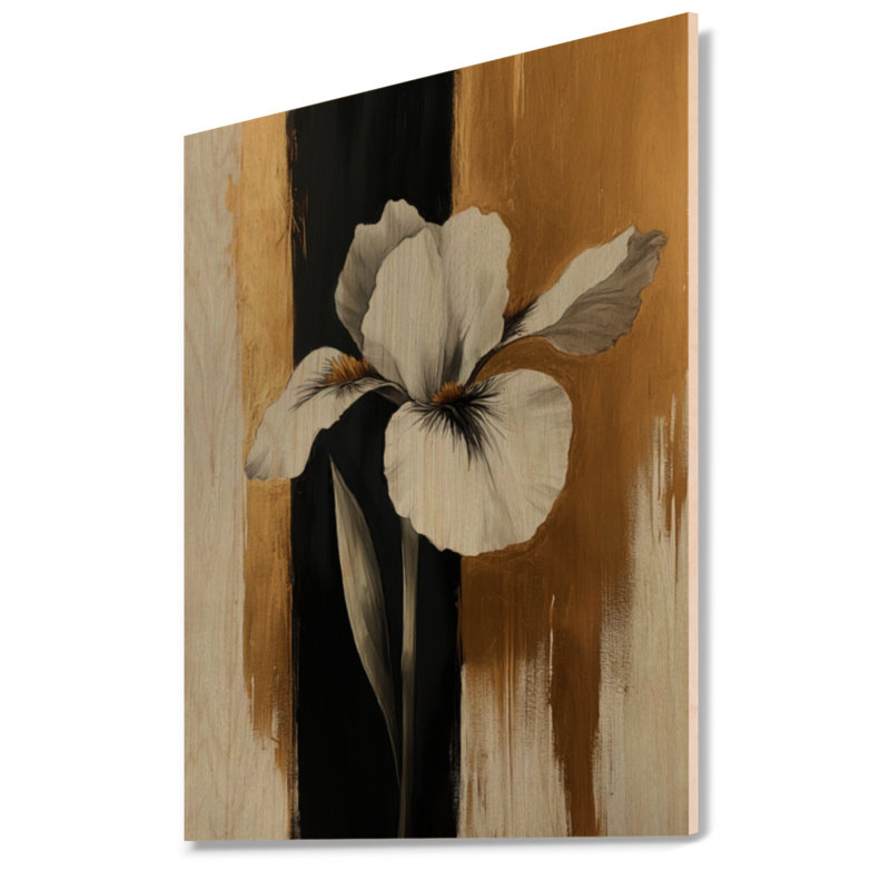 Merian II - Art mural en bois botanique, H 40 po x l 30 po, Rectangulaire