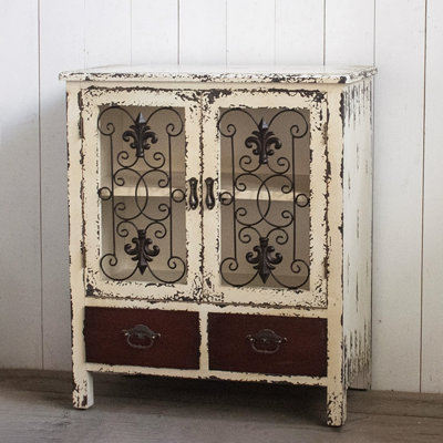 Armoire d'appoint en bois manufacturé rétro