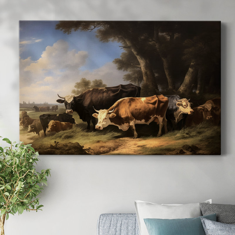 ANIMAL LII - Toile tendue avec châssis Premium - Prêt à être accroché, H 24 po x l 36 po