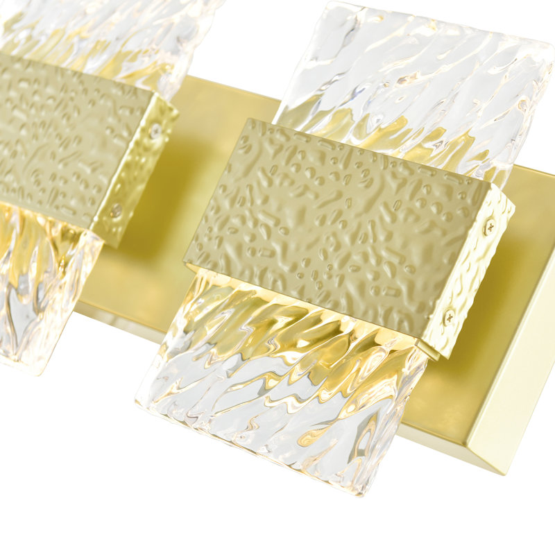 Applique murale à DEL avec finition feuille d'or, Feuille d’or
