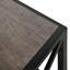 Table basse moderne pour chambre à coucher et salon, verre trempé et bois aggloméré rustique, table basse de style industriel-129464738