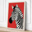 Zebra Portrait Modern - Wrapped Canvas-828708104-828708112