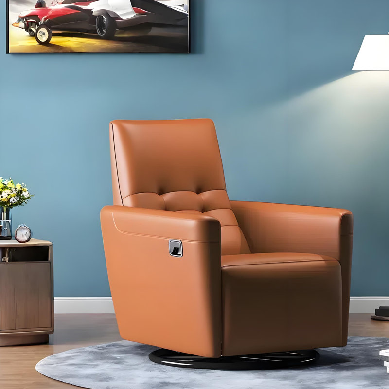 Quality fashion sofa rotation casual lazy recliner, Orange