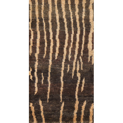 Tapis moderne moderne en jute à motif oriental marocain pour vestibule 3 x 5 pi